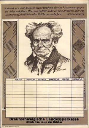 Stundenplan Braunschweigische Landesbank Kleinste Sparkasse des Reiches Philosoph Schopenhauer
