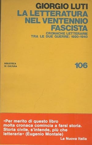 La letteratura nel ventennio fascista