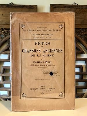 Fetes et Chansons Anciennes de la Chine