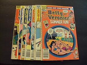 7 Iss Archie's Girls Betty And Veronica #206,232,259,290-291,303,520 Bronze Age Archie Comics