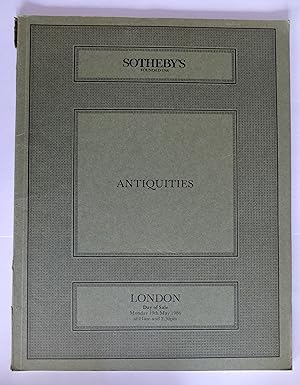 SOTHEBY'S. Antiquties. LONDON Monday, 19th May 1986