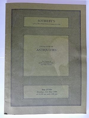 SOTHEBY'S. Antiquties. LONDON Monday, 21st May 1984