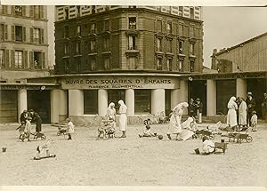 "Inauguration du Square d'enfant Place Baptiste-Renard le 16 mai 1931" / Photo de presse original...