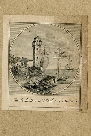 Antique Print-Fortress of St. Nicolas at Rhodes in Greece-Anonymous-ca. 1800