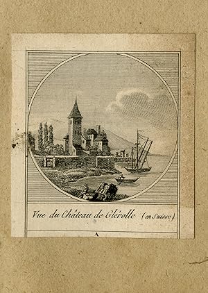 Antique Print-View of Glerolles castle in Switzerland-Anonymous-ca. 1800
