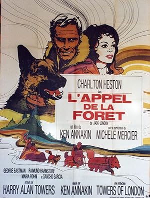 "L'APPEL DE LA FORÊT (CALL OF THE WILD)" Réalisé par Ken ANNAKIN en 1972 avec Charlton HESTON, Mi...