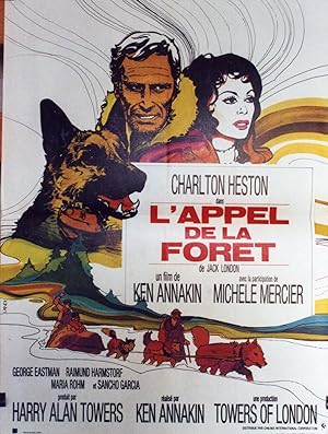 "L'APPEL DE LA FORÊT (CALL OF THE WILD)" Réalisé par Ken ANNAKIN en 1972 avec Charlton HESTON, Mi...