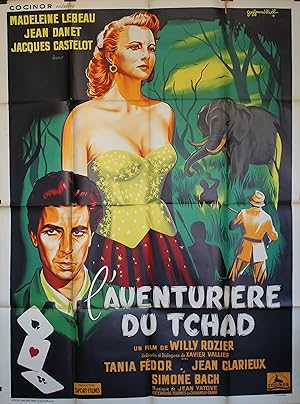 "L'AVENTURIÈRE DU TCHAD" Réalisé par Willy ROZIER en 1953 avec Madeleine LEBEAU, Jean DANET, Jacq...