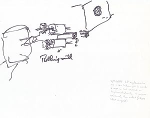 Pauling, Linus. Pauling draws his Superconductivity invention for colleague, Emile Zuckerhandl