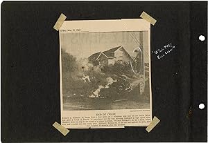 Archive of photographs, newspaper clippings, and ephemera regarding automobiles and automobile ac...