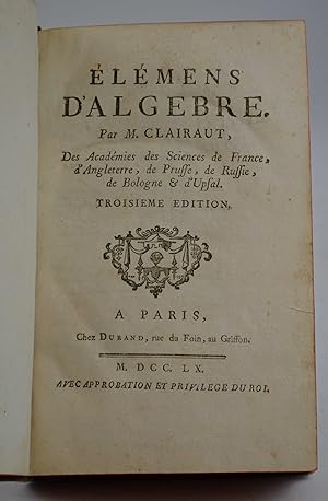 Elémens de Géométrie& Troisieme edition.