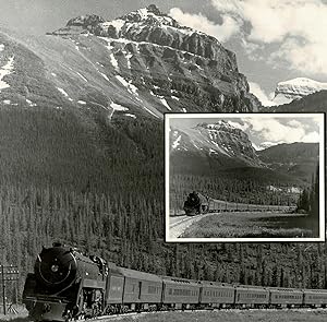 [Canadian Rockies] Nicholas Morant Train Photograph - Through the Kicking Horse Canyon