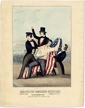 [Lithograph] Death of George Shifler - Born Jan 24 1825 - Murdered May 6 1844 - In Kensington