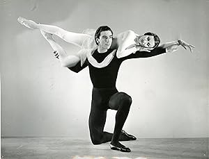 "Juan GIULIANO et Janine CHARRAT" Photo originale STUDIO LISEG Paris 1958