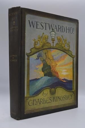 Vtg Charles Kingsley / Westward Ho or the Voyages and Adventures of Sir Amyas 1st ed