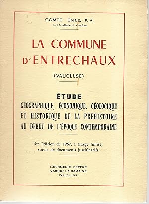 La commune d'Entrechaux (Vaucluse)