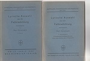 Lyrische Auswahl aus der Felibredichtung. Complet des deux volumes, texte et dictionnaire