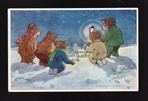 The Explorers Postcard - Bears on Winter's Evening