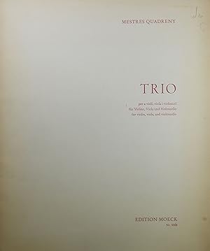 Trio, für Voline, Viola und Violoncell (String Trio), 3 Playing Scores