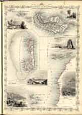 Islands In The Atlantic. The Illustrations Drawn & Engraved by H. Winkles. The Map Drawn & Engrav...