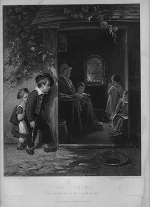 THE TRUANT After T. WEBSTER Engraved by PHILLIBROWN,1849 Steel Engraving