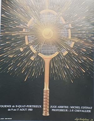 "TOURNOI de St-QUAY-PORTRIEUX 1980" Affiche originale entoilée / Illustrée par Luigi CASTIGLIONI ...