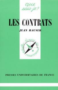 Les contrats - Jean Hauser
