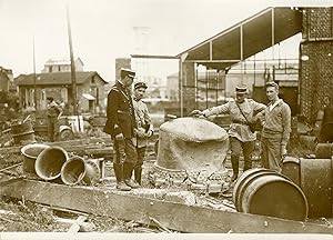 "Explosion dans une fabrique de Nitro-Cellulose à BEZONS (1931)" Photo de presse originale G. DEV...