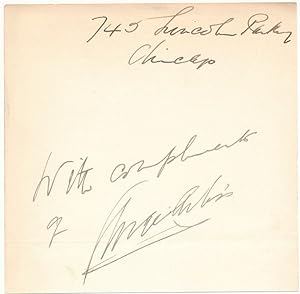 Inscription and Signature
