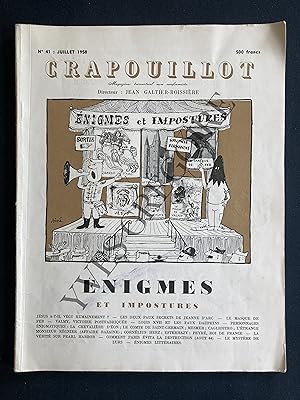 CRAPOUILLOT-N°41-JUILLET 1958-ENIGMES ET IMPOSTURES