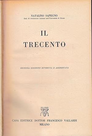 Storia Letteraria d'Italia: Il trecento