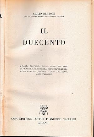 Storia letteraria d'Italia: Il Duecento