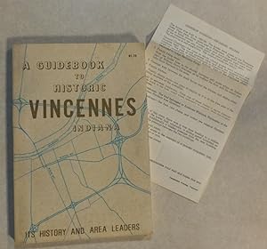 1965 GUIDEBOOK TO HISTORIC VINCENNES INDIANA PLUS VTG HANDOUT FROM HARRISON MANSION