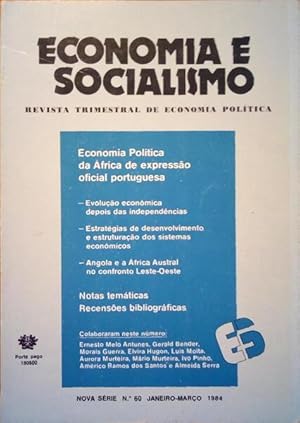 ECONOMIA E SOCIALISMO, REVISTA TRIMESTRAL DE ECONOMIA POLÍTICA, NOVA SÉRIE, N.º 60 - 1984.