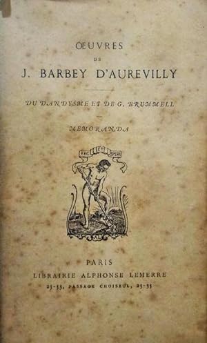OEUVRES DE J. BARBEY D'AUREVILLY.