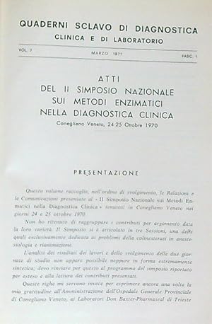 Quaderni sclavo di diagnostica 1971