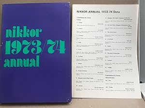 Nikkor 1973/74 annual / bien complet d'un fascicule renseignant chaque en langue anglaise