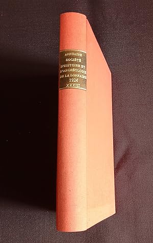 Annuaire de la société d'histoire et d'archéologie de la Lorraine 1924