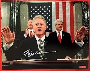 President Bill Clinton Addressing Congress SIGNED (8x10 Photograph)