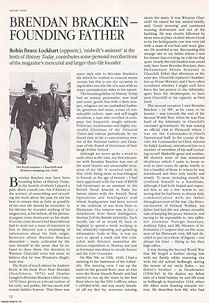 Brendan Bracken - Recollections of the Founder of History Today. An original article from History...