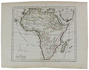 L'AFRIQUE. [Original copper engraved map, 1778]: