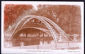 Bedford Suspension Bridge Real Photo Lillywhite Series No.21 Collectable Postcard