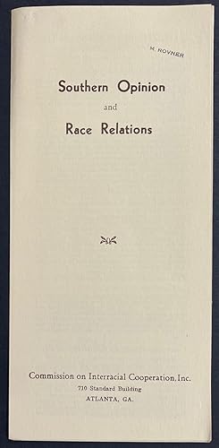 Southern opinion and race relations