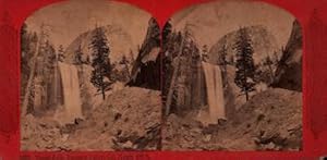 Descriptive Views of the American Continent: Vernal Falls, Yosemite Valley, Cal. (Stereograph).