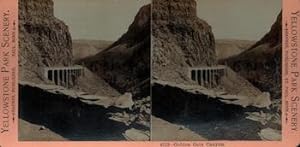 Yellowstone Park Scenery: Golden Gate Canyon. (Stereograph).