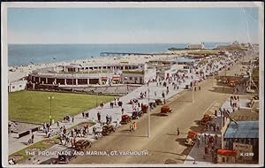 Great Yarmouth the Promenade Marina Collectable Publisher Valentine's Series 1955 Vintage Postcard