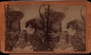 Boulder Series - The Falls, Mouth of North Boulder: Collier's Rocky Mountain Scenery. (Stereograph).