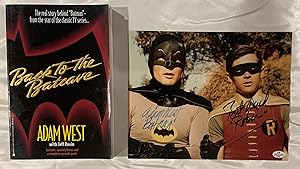 Back to the Batcave SIGNED by Adam West AND Burt Ward, AND an 8x10 SIGNED Photograph by Adam West...