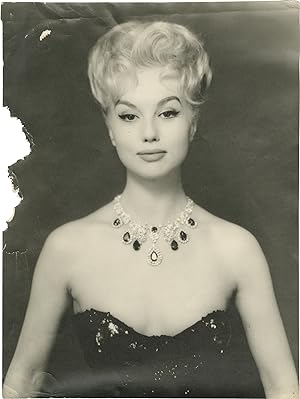 Two original portrait photographs of Mylène Demongeot, circa 1950s