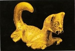 Gold Of Eldorado Sinu Jaguar Pendant Museo del Oro Bogota Postcard